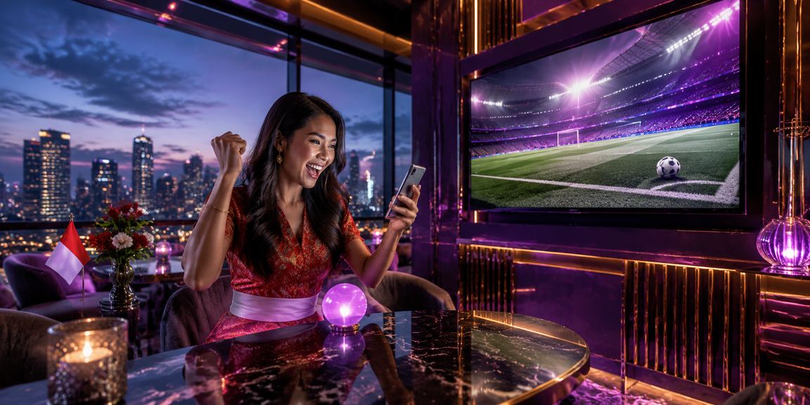 Pemain menikmati taruhan sepak bola sambil minum kopi di kafe suasana Vietnam